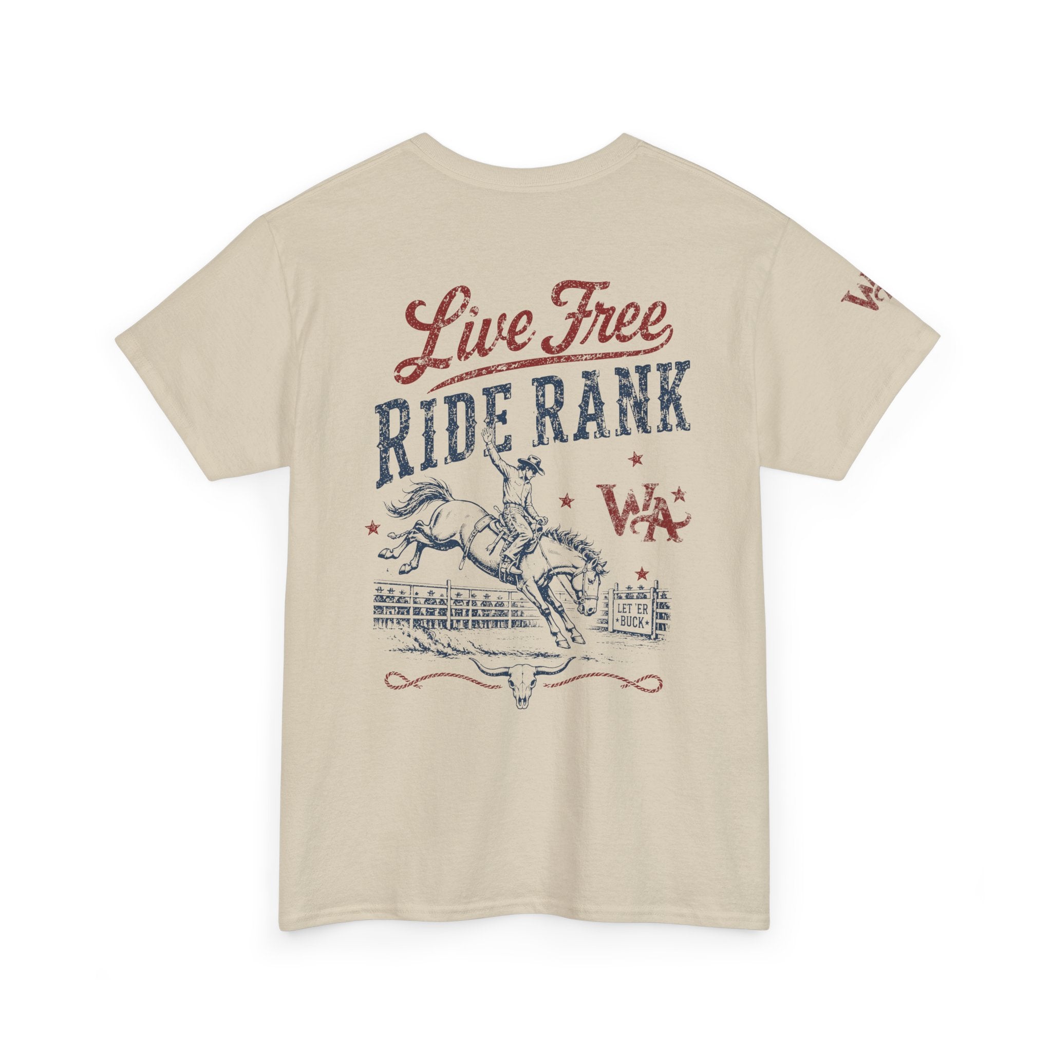 Ride Rank 'Live Free' Western Tee