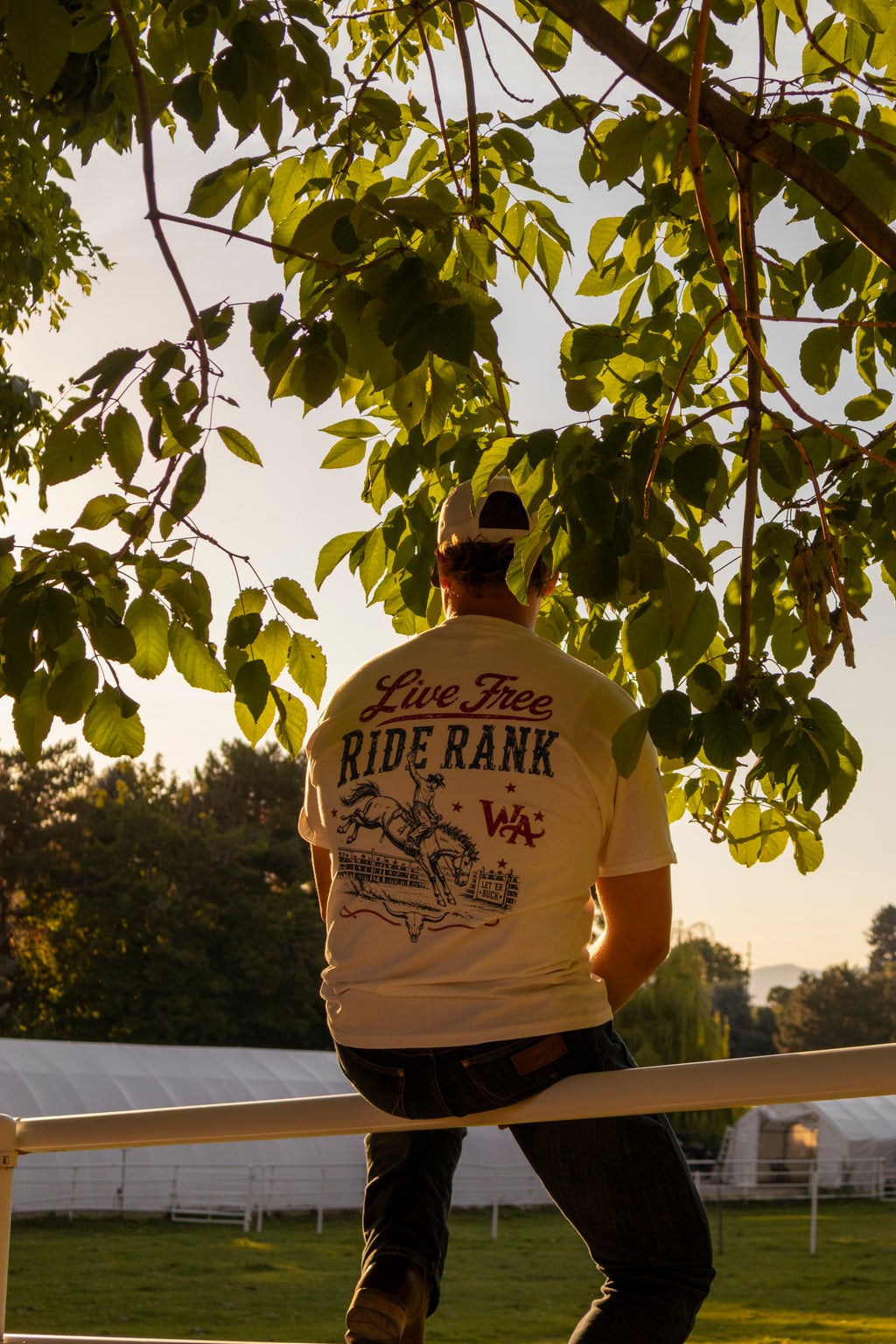 Ride Rank 'Live Free' Western Tee