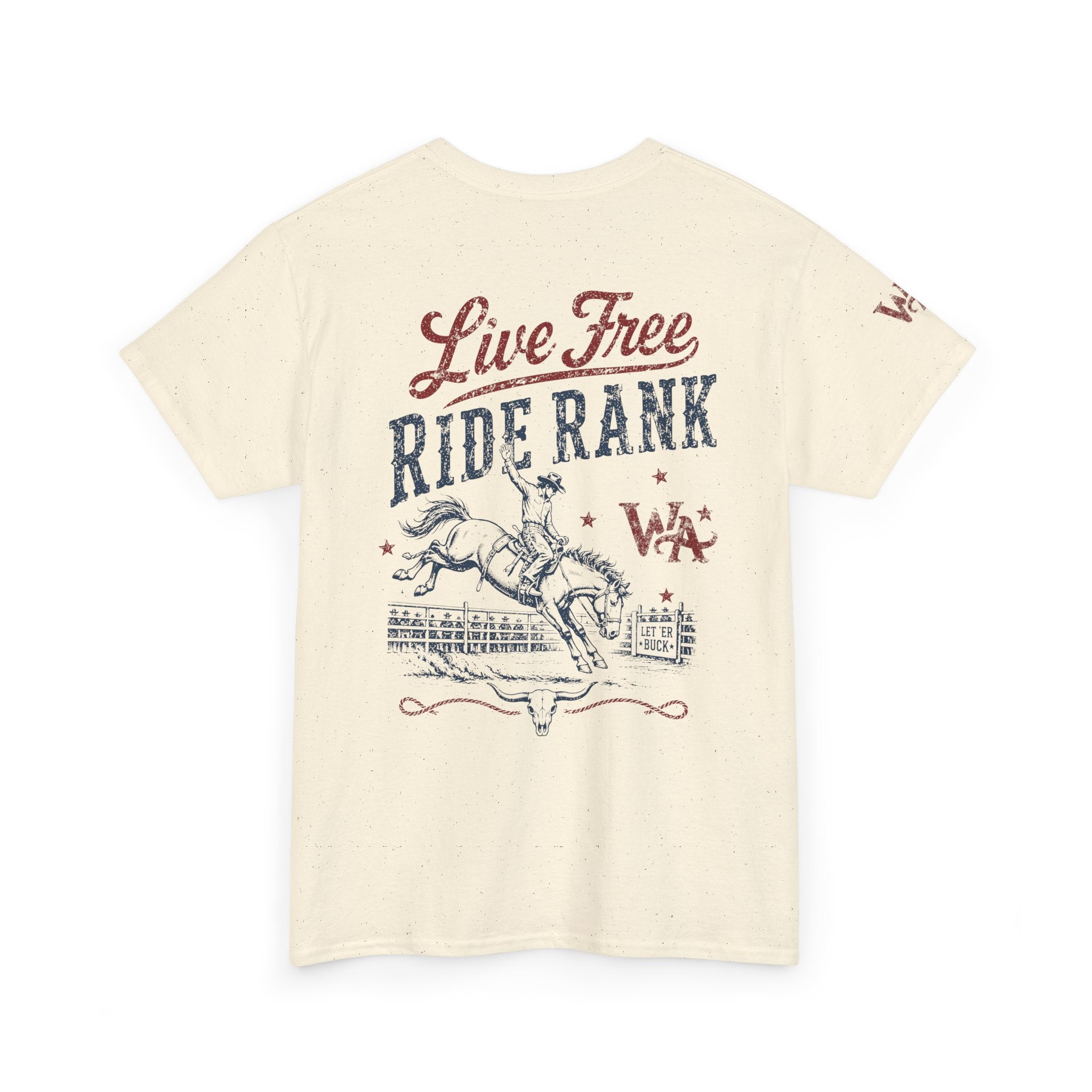 Ride Rank 'Live Free' Western Tee
