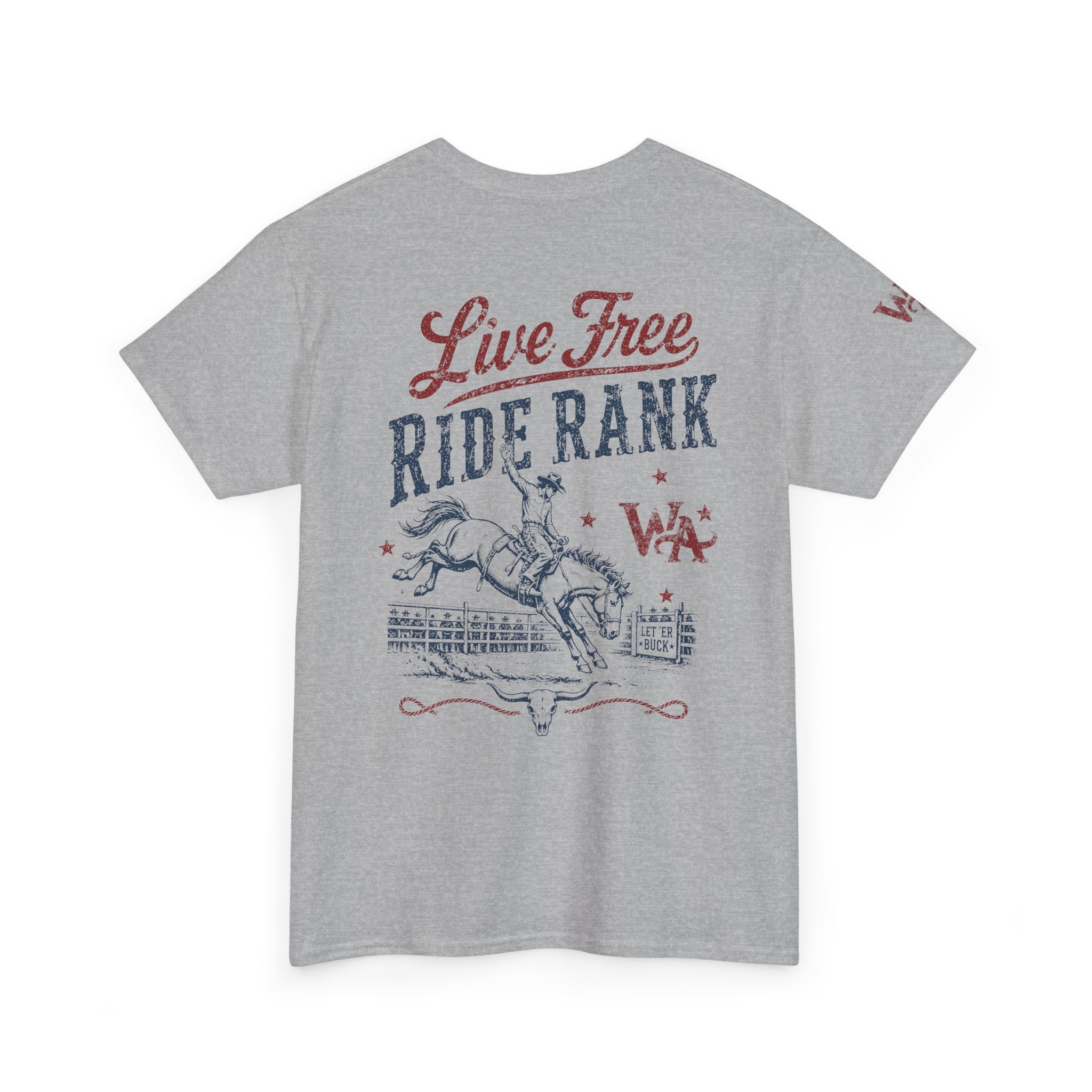 Ride Rank 'Live Free' Western Tee